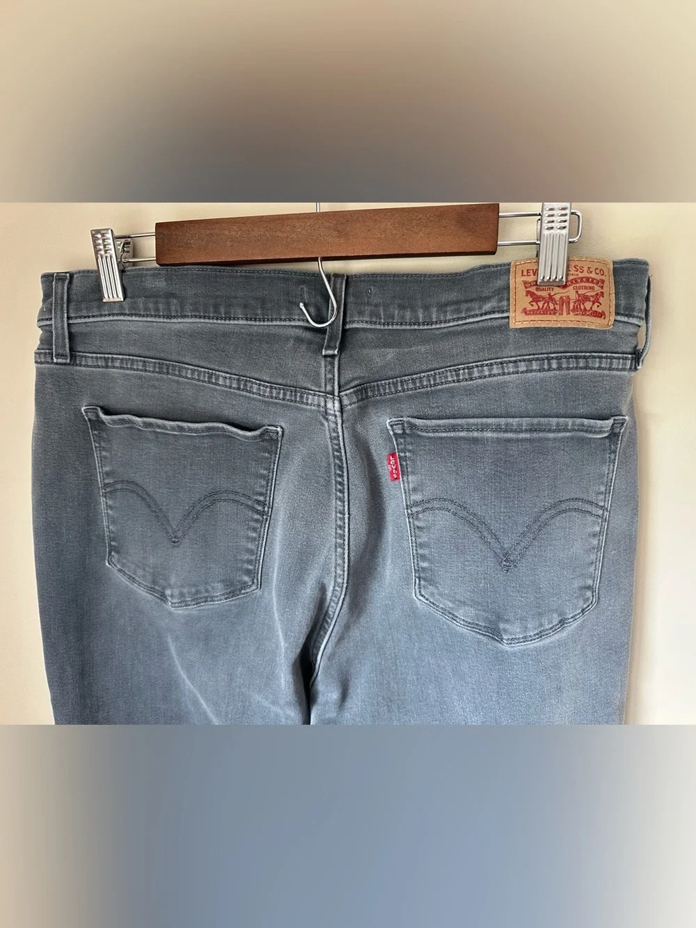 Levi’s Men’s 32x30 Slim Straight Jeans Slate Gray Classic Denim Pants - Picture 5 of 7